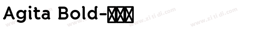 Agita Bold字体转换
